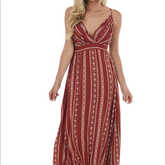 NWOT bohemian Maxi dress - Picture 1 of 10